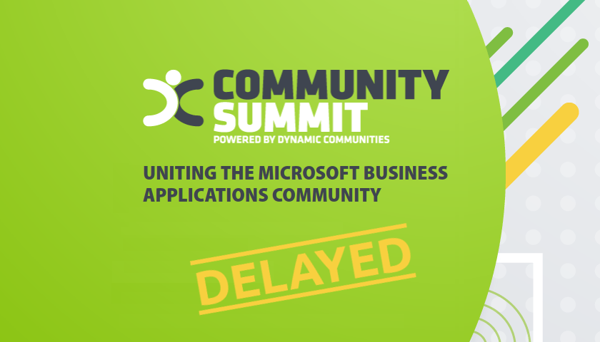 Community Summit Europe 2020 Postponed